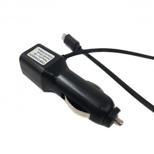 Зарядное устройство для автомобиля FUMIKO "AZ 0.89 А", кабель Lightning, пластик, черный