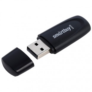 Флэш-диск SMARTBUY "Scout", 64GB, USB 2.0, черный