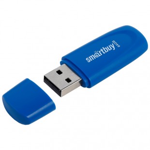 Флэш-диск SMARTBUY "Scout", 64GB, USB 2.0, синий