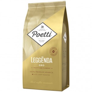 Кофе в зернах POETTI "Leggenda Oro", 1 кг, вакуумный пакет