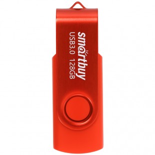 Флеш-накопитель SMARTBUY "Twist", 128 GB, USB 3.0, красный