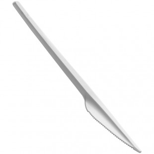 Ножи одноразовые OFFICECLEAN "Стандарт", 15 см, пс, белый, комплект 100 штук