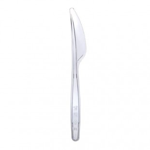 Ножи одноразовые OFFICECLEAN "Стандарт", 18 см, пс, прозрачный, комплект 48 штук