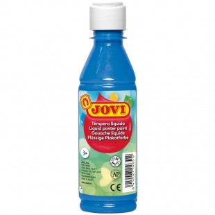 Гуашь JOVI "С повышенным содержанием пигмента", 250 мл, бутылка, голубой