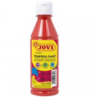 Гуашь JOVI "С повышенным содержанием пигмента", 250 мл, бутылка, красный