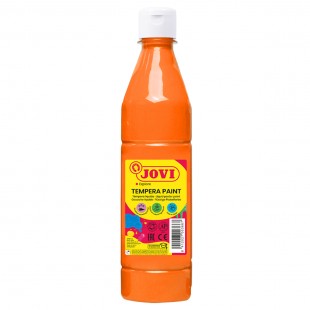 Гуашь JOVI "С повышенным содержанием пигмента", 500 мл, бутылка, оранжевый