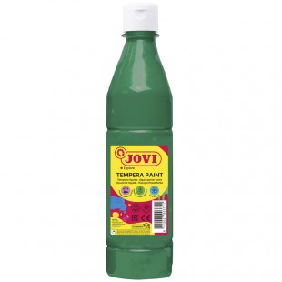 Гуашь JOVI "С повышенным содержанием пигмента", 500 мл, бутылка, темно-зеленая