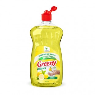 Средство для мытья посуды CLEAN&GREEN "Greeny Light", лимон, 1 л
