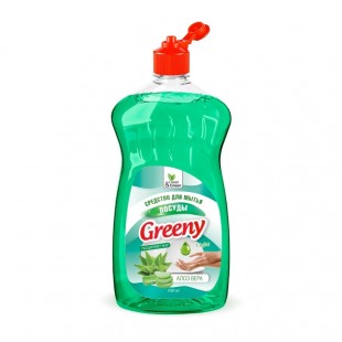Средство для мытья посуды CLEAN&GREEN "Greeny Light", алоэ вера, 1 л