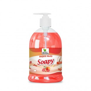 Мыло жидкое CLEAN&GREEN "Soapy Light ", эконом, грейпфрут, 500 мл