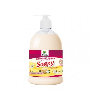 Мыло-крем CLEAN&GREEN "Soapy Premium ", увлажняющее, ваниль со сливками, 500 мл