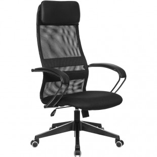 Кресло для руководителя EASY CHAIR "655 TTW", искусственная кожа/сетка/ткань/пластик, черный