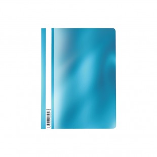 Папка-скоросшиватель ERICH KRAUSE "Glossy Ice Metallic", А4, пластик, голубой