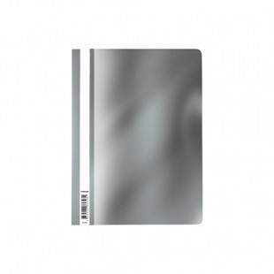 Папка-скоросшиватель ERICH KRAUSE "Glossy Ice Metallic", А4, пластик, серебряный