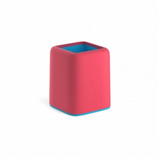 Подставка-стакан ERICH KRAUSE "Forte.Pastel", пластик, пастель розовый/голубой