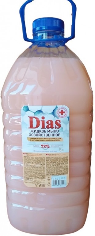 Мыло хозяйственное жидкое DIAS, 5 л, пэт