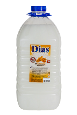 Мыло-крем жидкое DIAS "Миндальное молочко", 5 л, пэт-бутылка