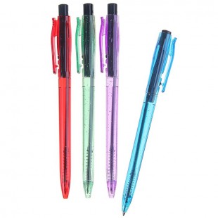 Ручка шариковая автоматическая CG "Микс", узел 0,5 мм, пластик, синий