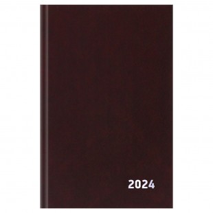 Ежедневник 2024 OFFICE SPACE, А5, 168 листов, бумвинил, коричневый