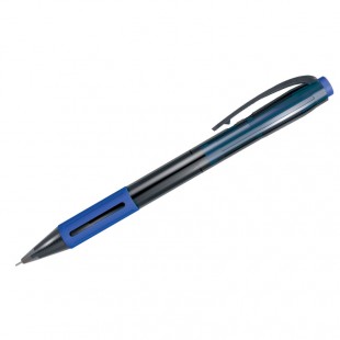 Ручка шариковая автоматическая BERLINGO "SI-400", 0,7 мм, гибридный наконечник, синий