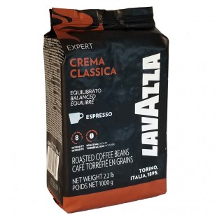 Кофе в зернах LAVAZZA "Crema Classica Vending", 1 кг, пакет
