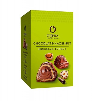 Конфеты шоколадные OZERA "Chocolate Hazelnut", 150 г, подарочная упаковка