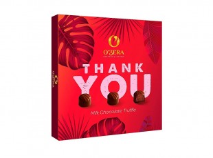 Конфеты шоколадные OZERA "Thank you трюфель в молочном шоколаде", 140 г, подарочная упаковка