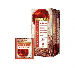 Чай травяной FITTO "Antioxidant Ройбуш", 37 г, 25 пакетиков, коробка