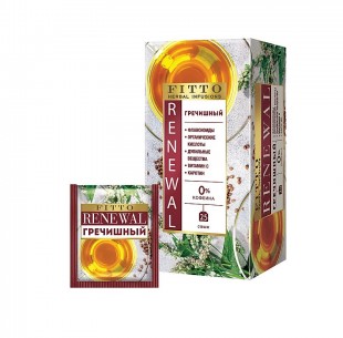 Чай травяной FITTO "Renewal гречишный", 50 г, 25 пакетиков, коробка