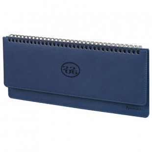 Планинг 2026 BRAUBERG "Favorite",  305х140 мм, 60 листов, темно-синий