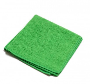 Салфетка для уборки ONM, 30х30 см, 250 г/м2, микрофибра, зеленый