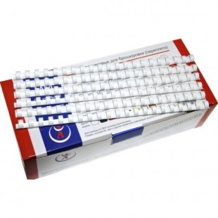 Пружины для переплета РЕАЛИСТ, 12 мм, пластик, белый, комплект 100 штук