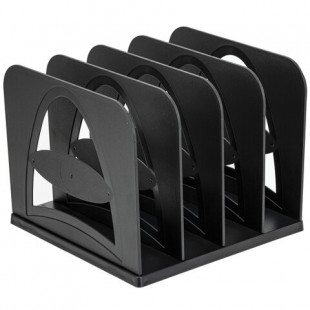 Лоток-сортер для бумаг BRAUBERG GRAND OFFICE, 4 отделения, 210х210х170 мм, сетчатый, черный