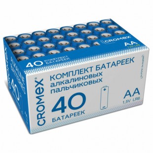 Батарейка алкалиновая CROMEX, AA (LR6,15А), 1,5 В