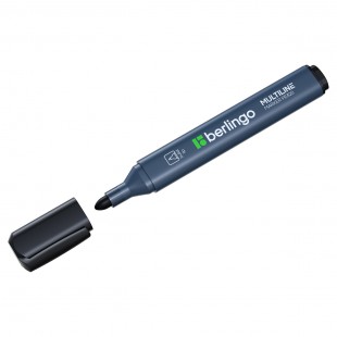 Маркер перманентный BERLINGO "Multiline PE320", пулевидный наконечник 3 мм, черный