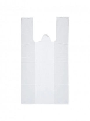 Пакеты-майки , 30х55 см, 25 мкм, пнд, белый, комплект 50 штук