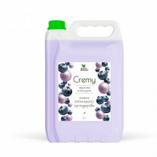 Мыло жидкое CLEAN&GREEN "Cremy", "Черника в йогурте" увлажняющее, с перламутром, 5 л