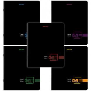 Тетрадь BRAUBERG "Dark", 48 листов, клетка, скоба