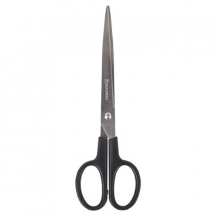Ножницы BRAUBERG "Standard", 205 мм, классическая форма, черные