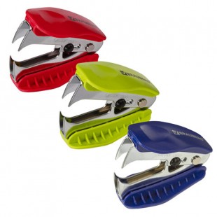 Антистеплер с фиксатором BRAUBERG "METROPOLIS", пластик, ассорти