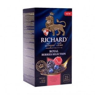 Чай черный байховый RICHARD Royal Berries Selection арома, 25 пакетиков по 2 г