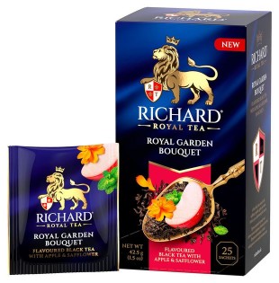 Чай черный байховый RICHARD ROYAL Garden Bouquet, 25 пакетиков по 2 г