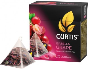 Чай черный CURTIS Isabella Grape с ароматом винограда, 20 пирамидок, коробка
