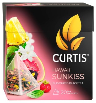 Чай черный CURTIS Hawaii Sunkiss, 20 пирамидок, коробка