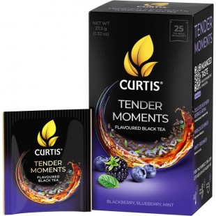 Чай черный CURTIS Tender Moments арома, 25 пакетов, коробка